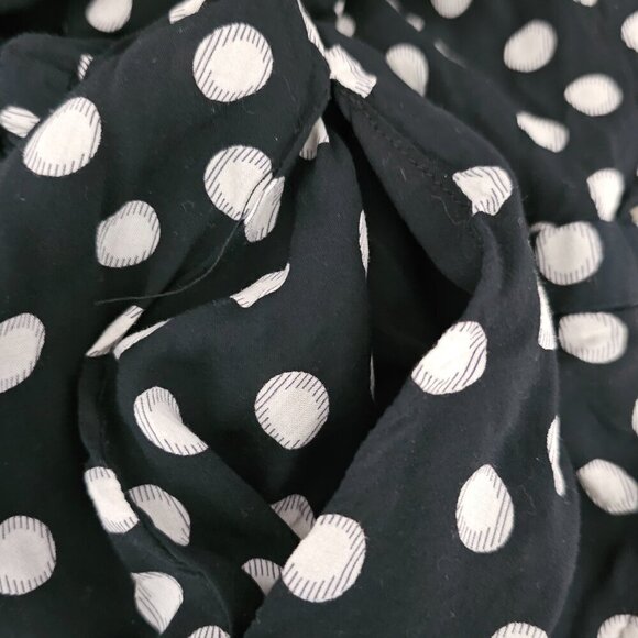 Maeve By Anthropologie Polka Dot Halter Asymmetrical Black And White Mini Dress - Picture 10 of 11